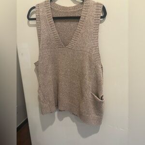 Sleeveless Knit Sweater Vest